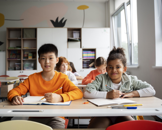 Students Learning in a Classroom